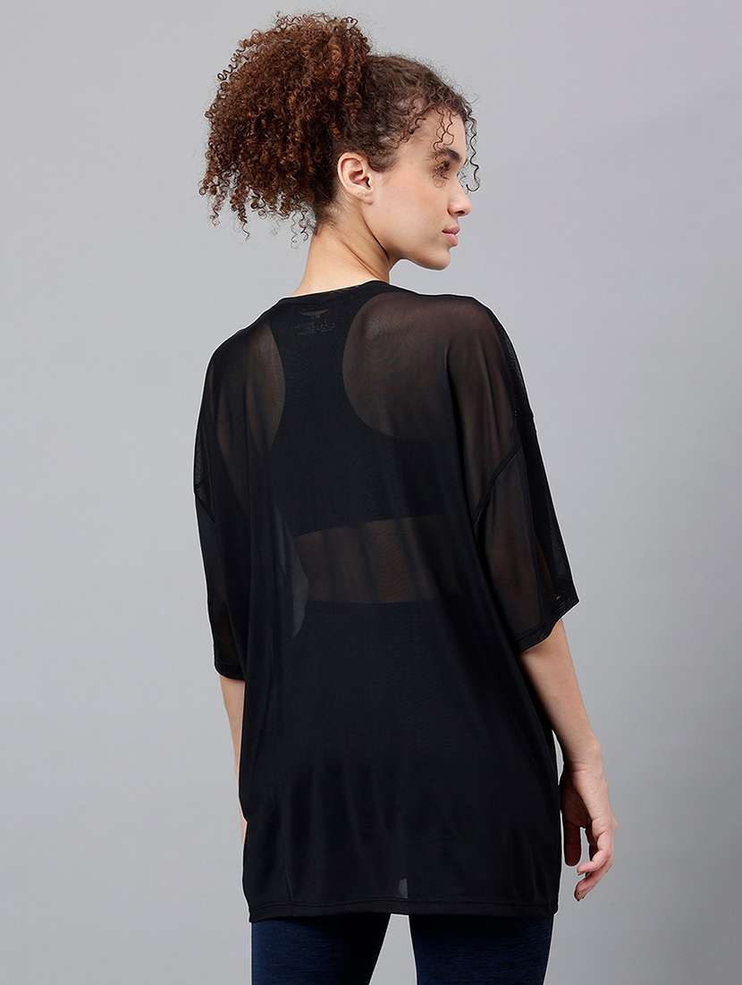 women typography printed relaxed fit dri-fit t-shirt - 21763137 -  Standard Image - 3