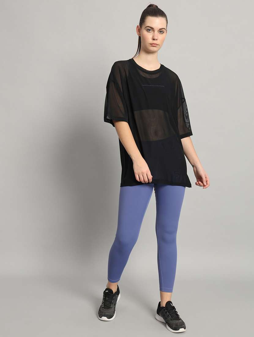 women typography printed relaxed fit dri-fit t-shirt - 21763153 -  Standard Image - 5