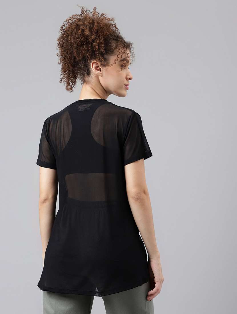 women typography printed relaxed fit dri-fit t-shirt - 21763175 -  Standard Image - 3