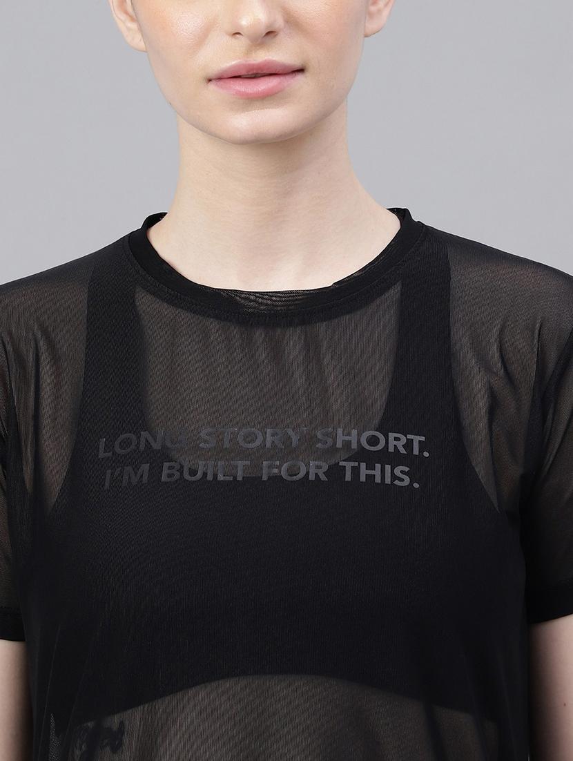 women typography printed relaxed fit dri-fit t-shirt - 21763191 - Standard Image - 5