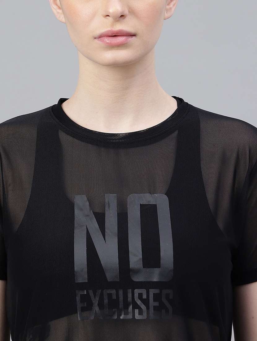 women typography printed relaxed fit dri-fit t-shirt - 21763193 - Standard Image - 5