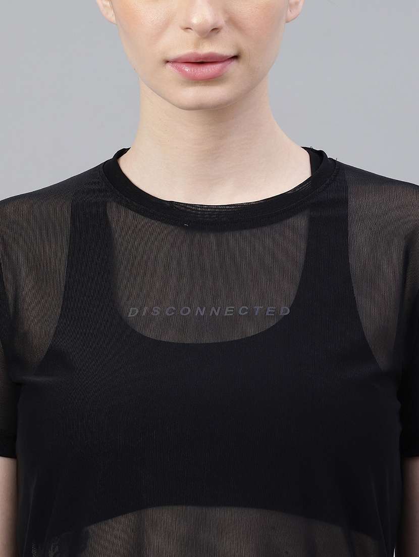 women typography printed relaxed fit dri-fit t-shirt - 21763202 -  Standard Image - 5