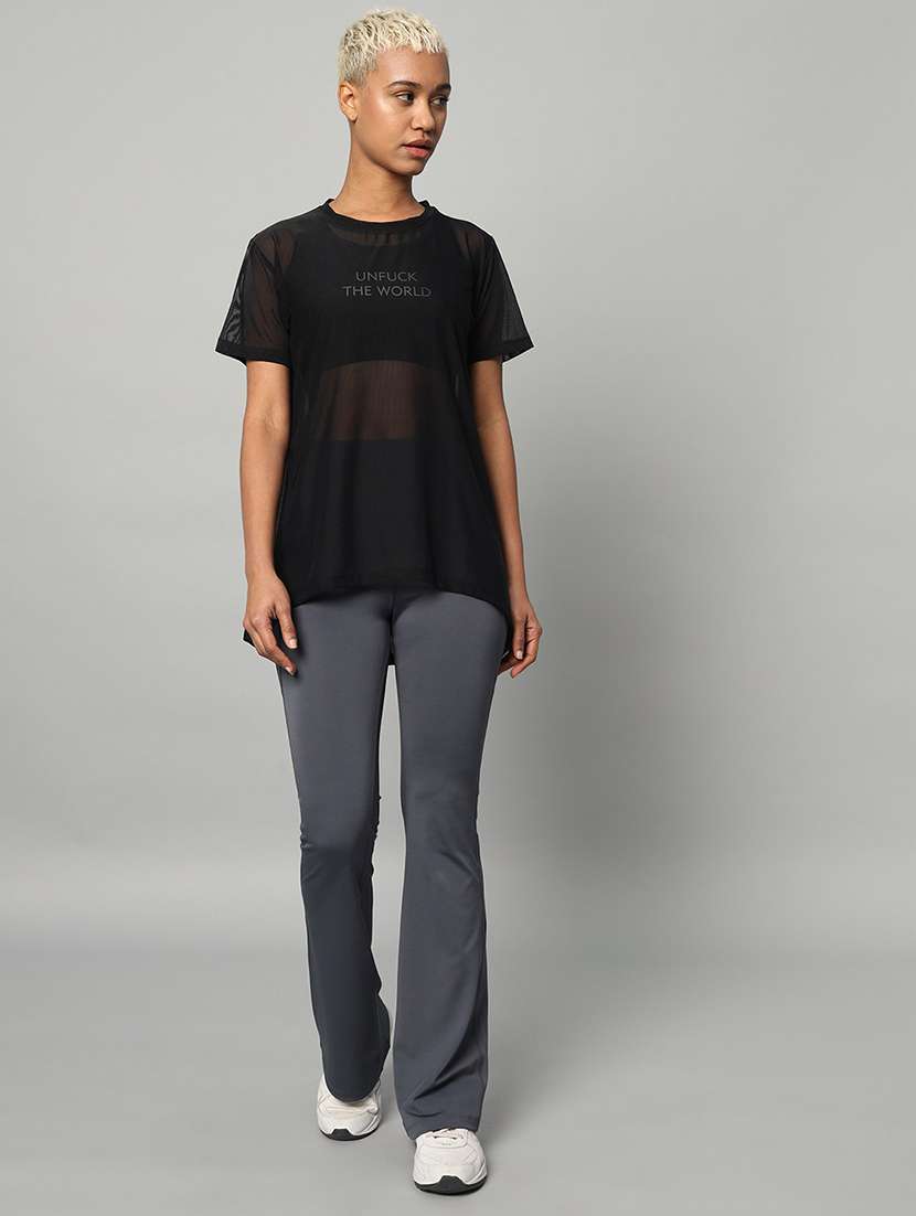 women typography printed relaxed fit dri-fit t-shirt - 21763208 -  Standard Image - 5