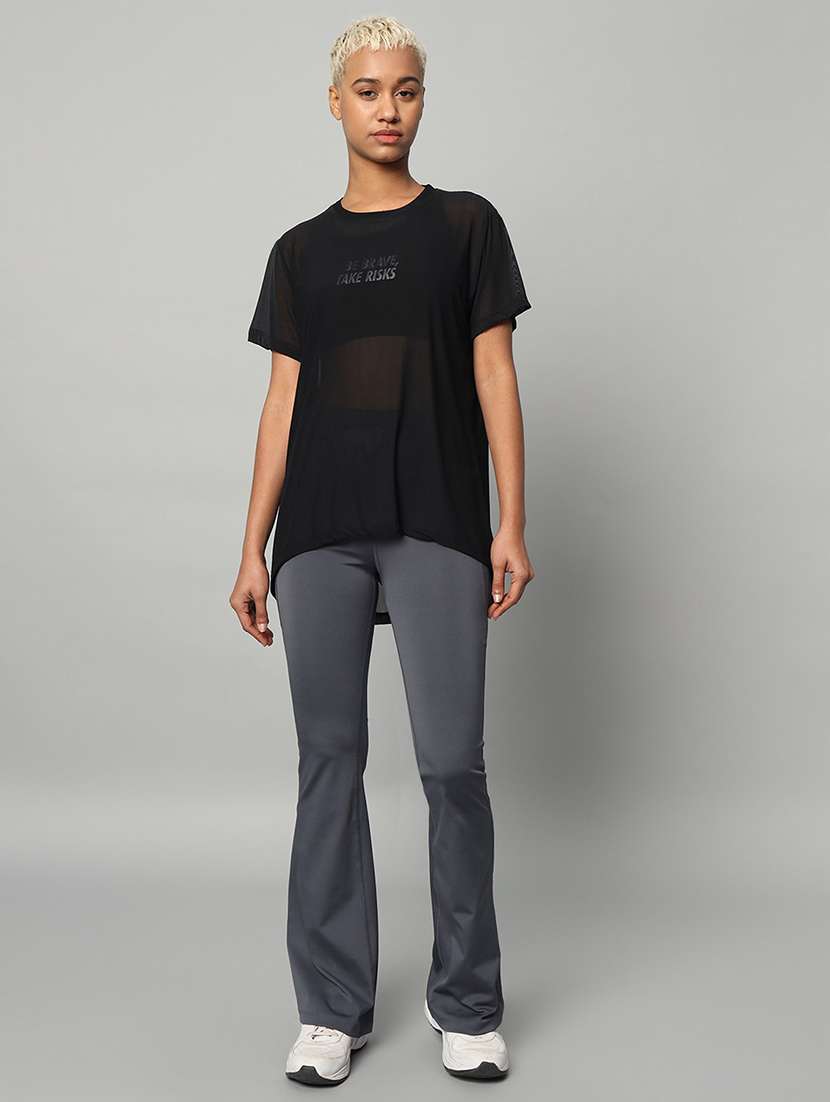 women typography printed relaxed fit dri-fit t-shirt - 21763211 -  Standard Image - 5