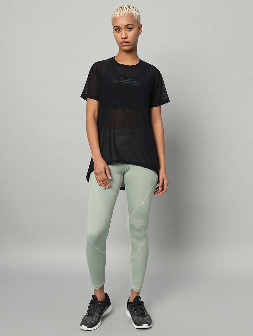 women typography printed relaxed fit dri-fit t-shirt - 21763215 -  Standard Image - 5