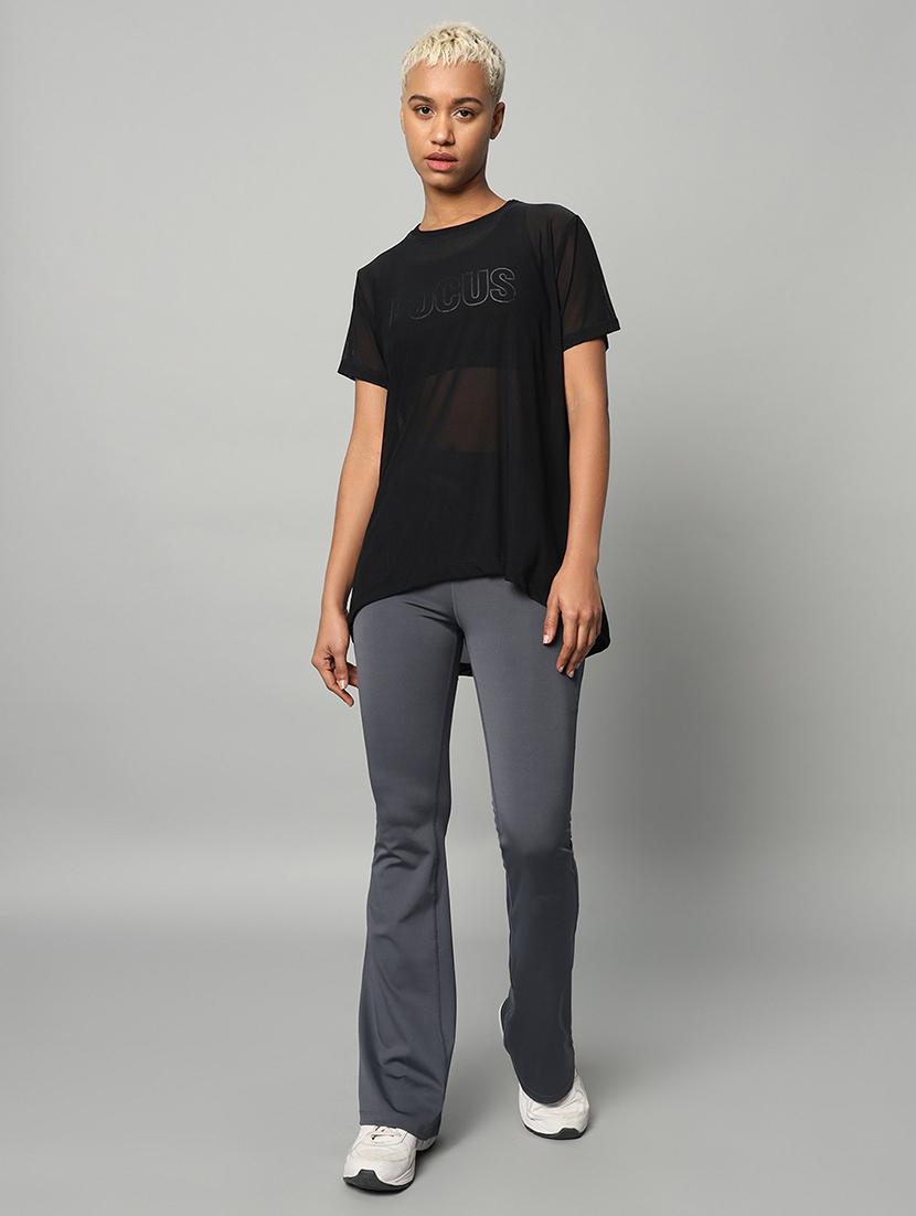 women typography printed relaxed fit dri-fit t-shirt - 21763216 - Standard Image - 5