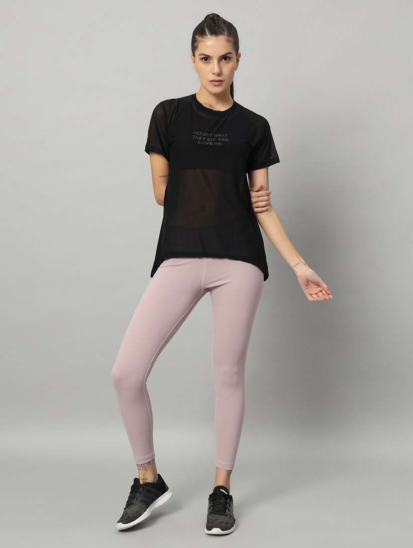 women typography printed relaxed fit dri-fit t-shirt - 21763225 -  Standard Image - 5