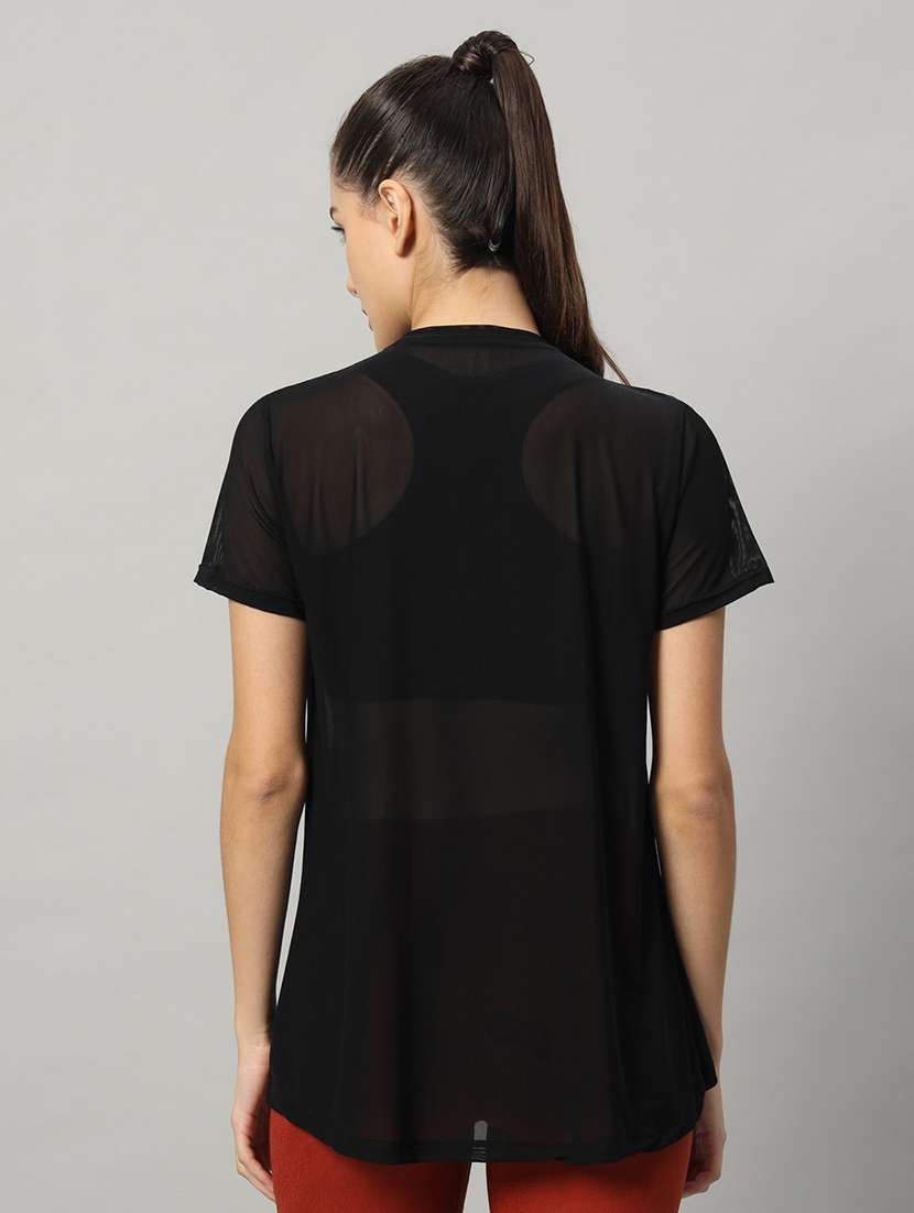 women typography printed relaxed fit dri-fit t-shirt - 21763230 -  Standard Image - 3