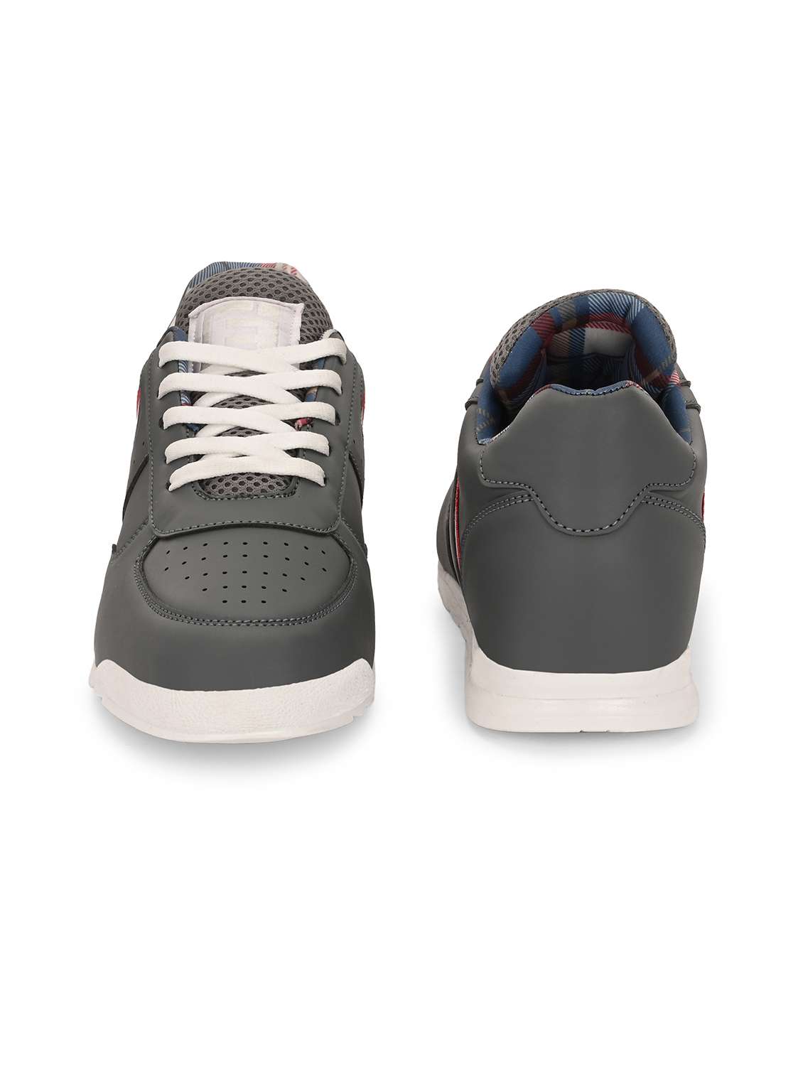 men grey lace up sneaker - 21763305 -  Standard Image - 3