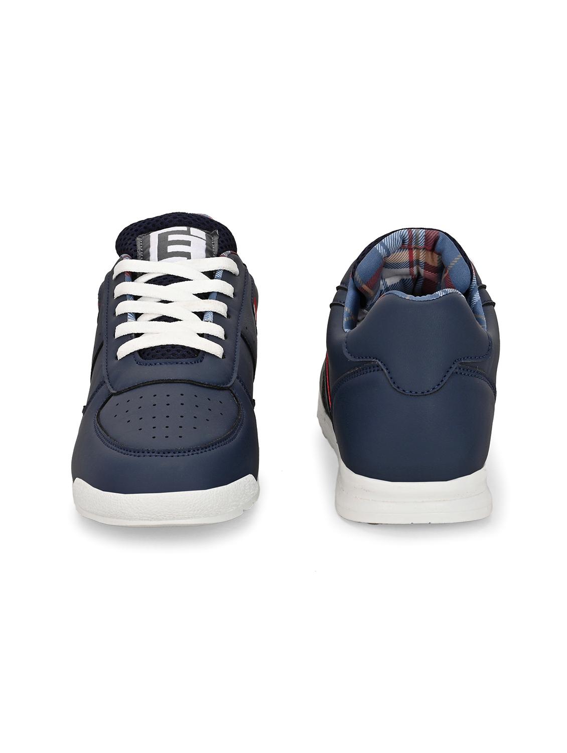 men navy blue lace up sneaker - 21763306 - Standard Image - 3