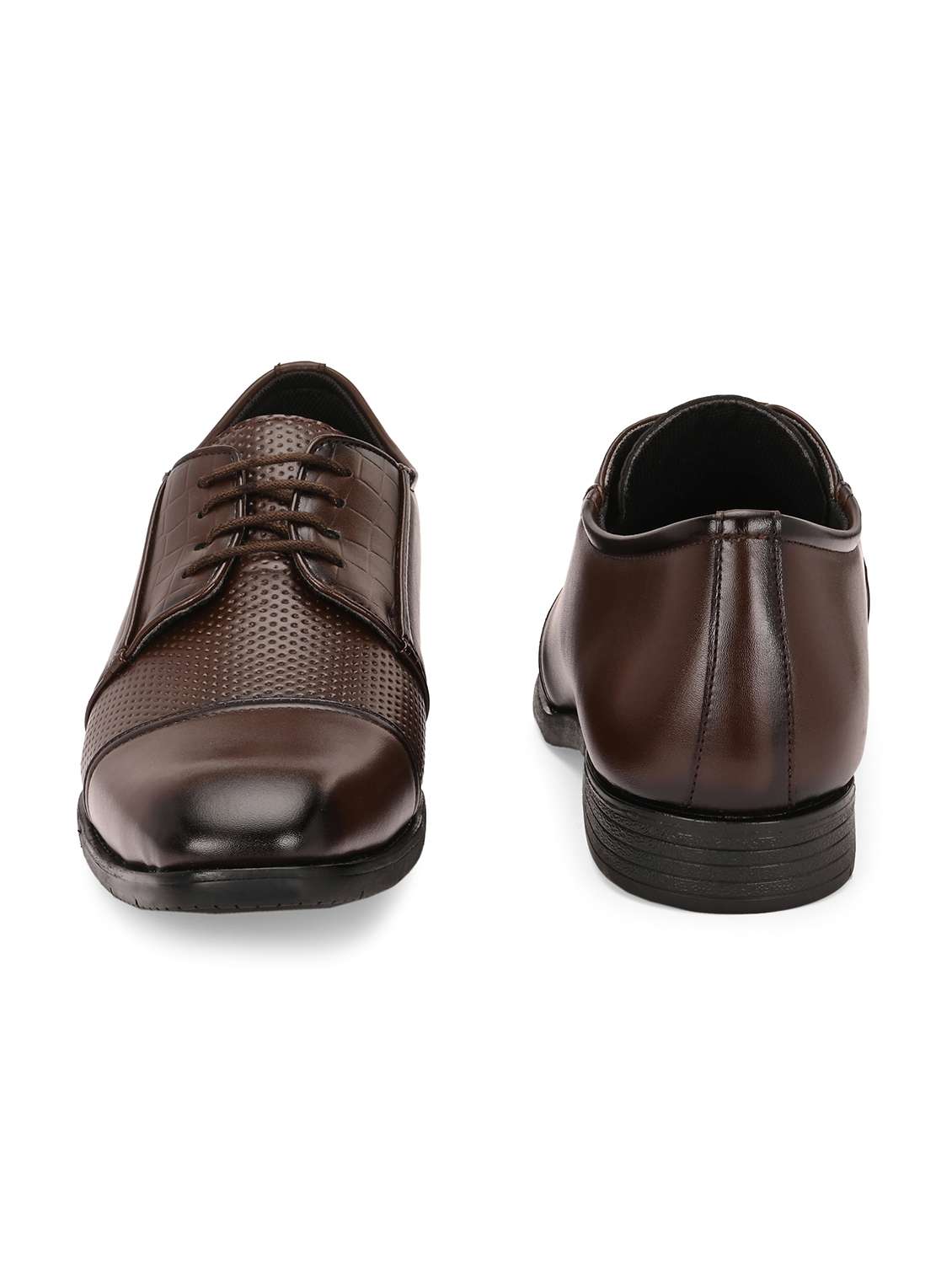 men brown lace-up derby - 21763313 - Standard Image - 3