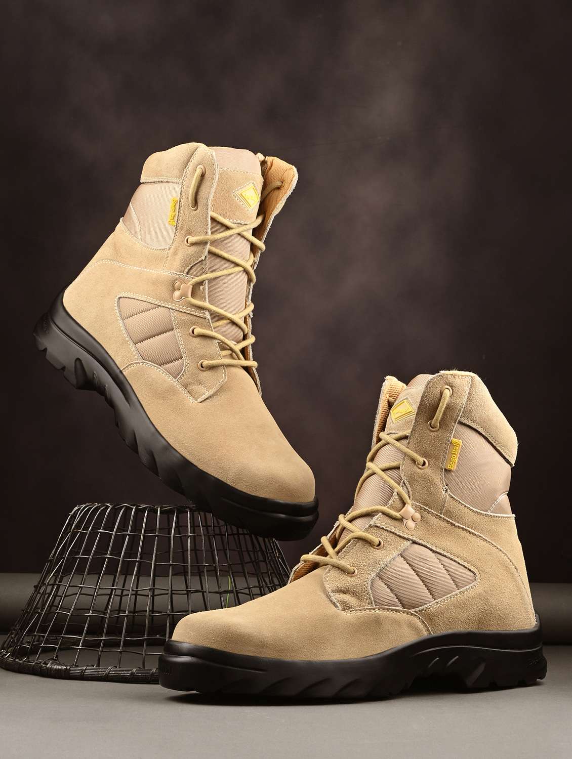 men beige hiking boots boot