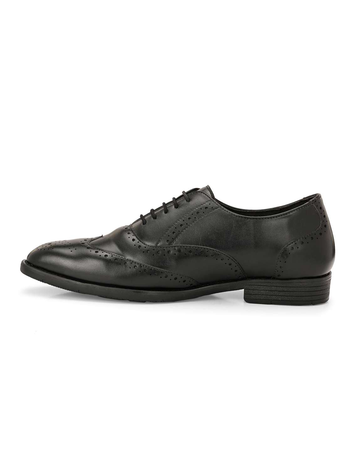 men black lace-up brouge - 21763321 -  Standard Image - 3