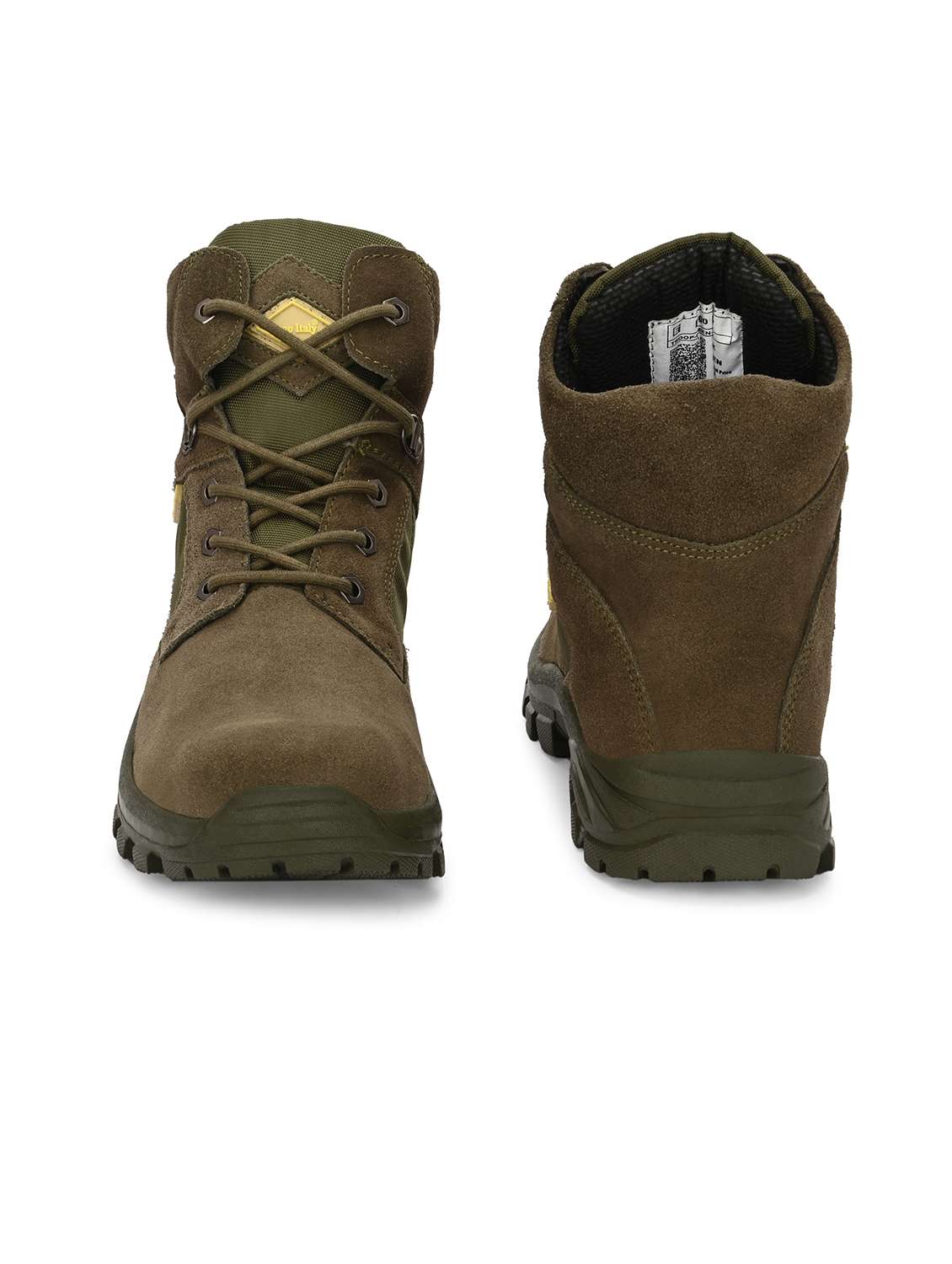 men green lace up hiking boot - 21763329 - Standard Image - 3