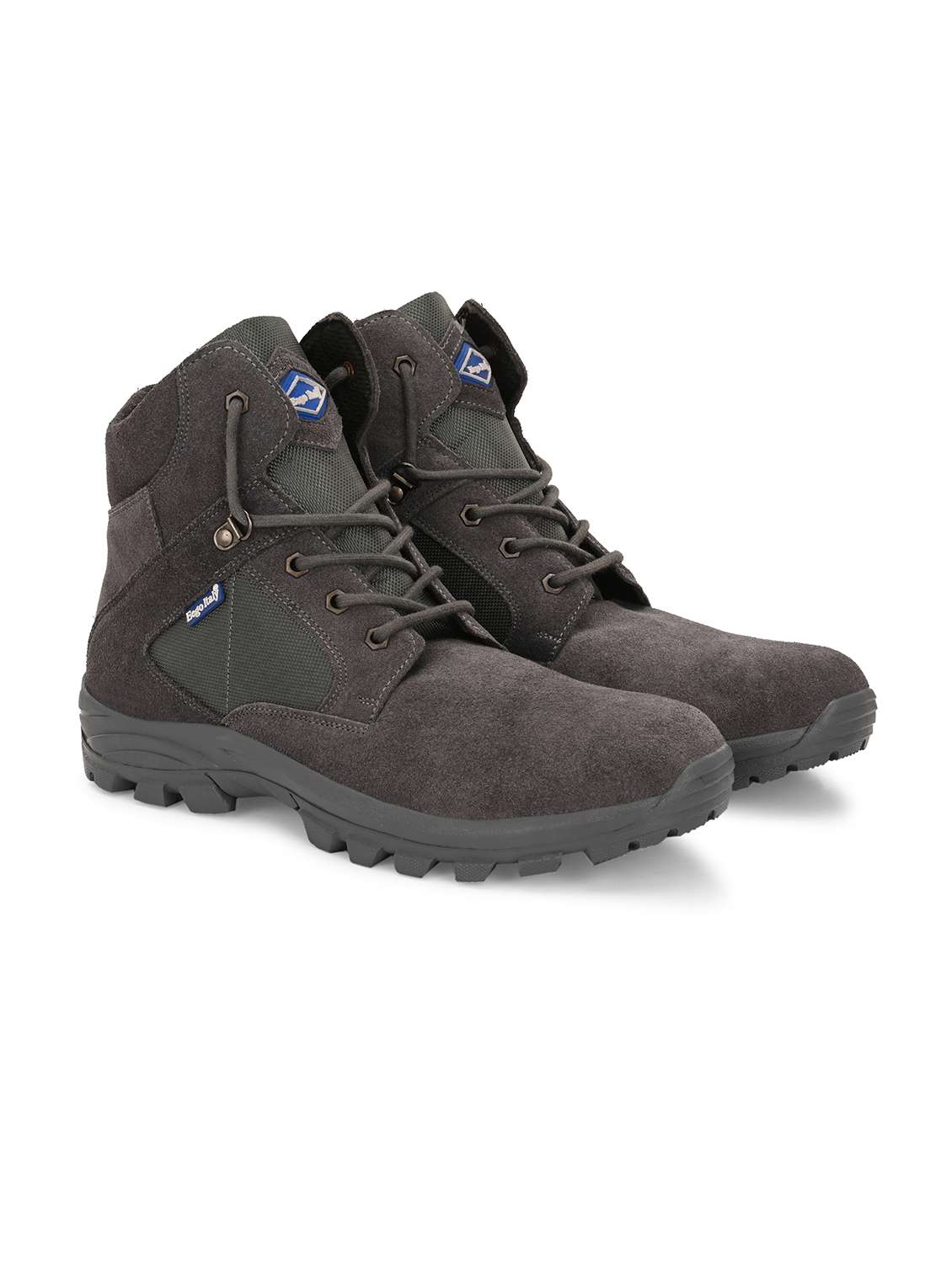 men grey lace up hiking boot - 21763330 - Standard Image - 3