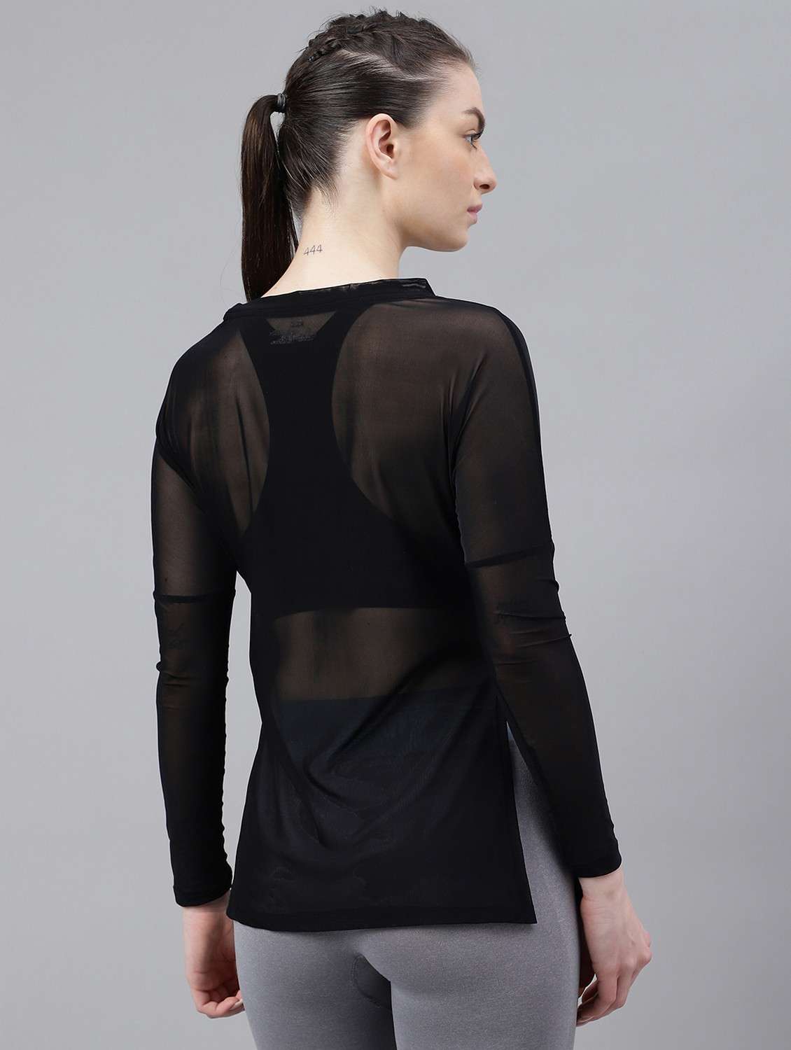 women printed long sleeves mesh sports t-shirt - 21763357 -  Standard Image - 3