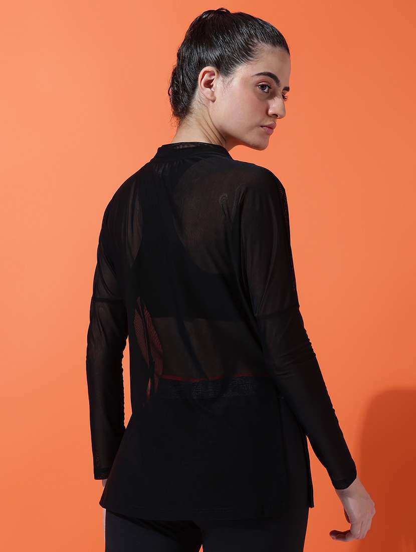 women printed see through sports t-shirt - 21763365 -  Standard Image - 3