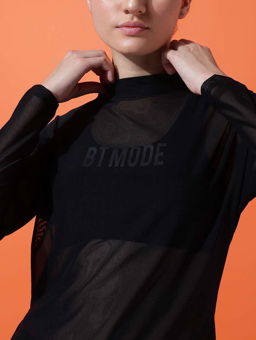 women printed see through sports t-shirt - 21763365 -  Standard Image - 5