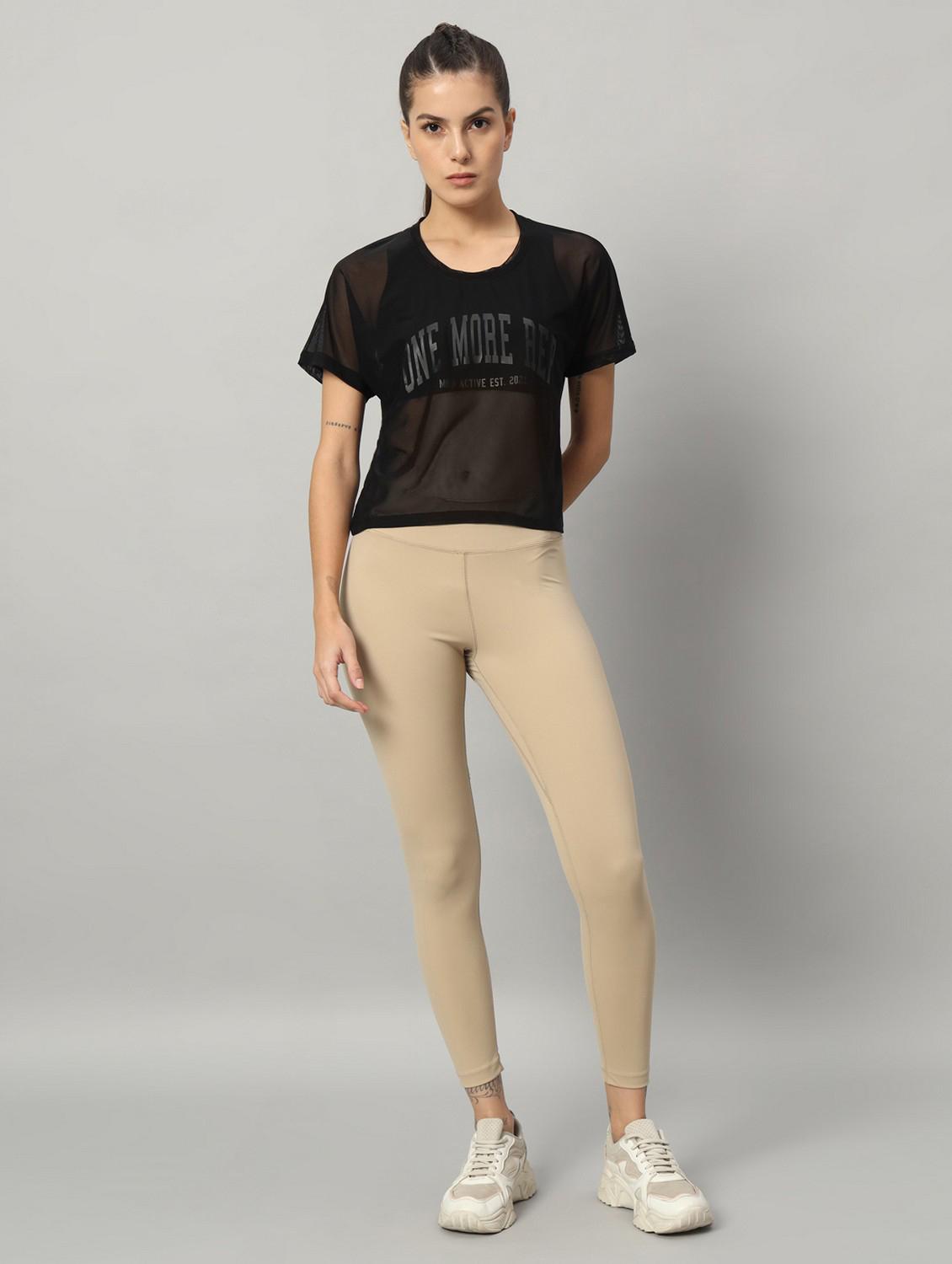 women typographic printed mesh sports t-shirt - 21763441 - Standard Image - 5