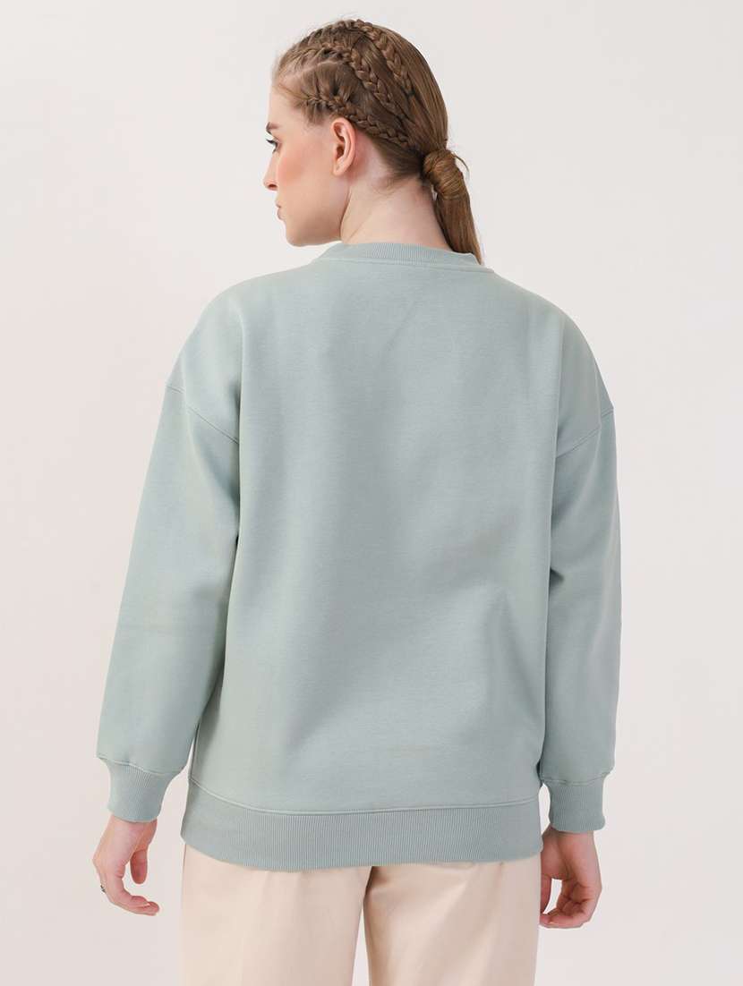 women printed long sleeves oversized sweatshirt - 21764115 -  Standard Image - 3