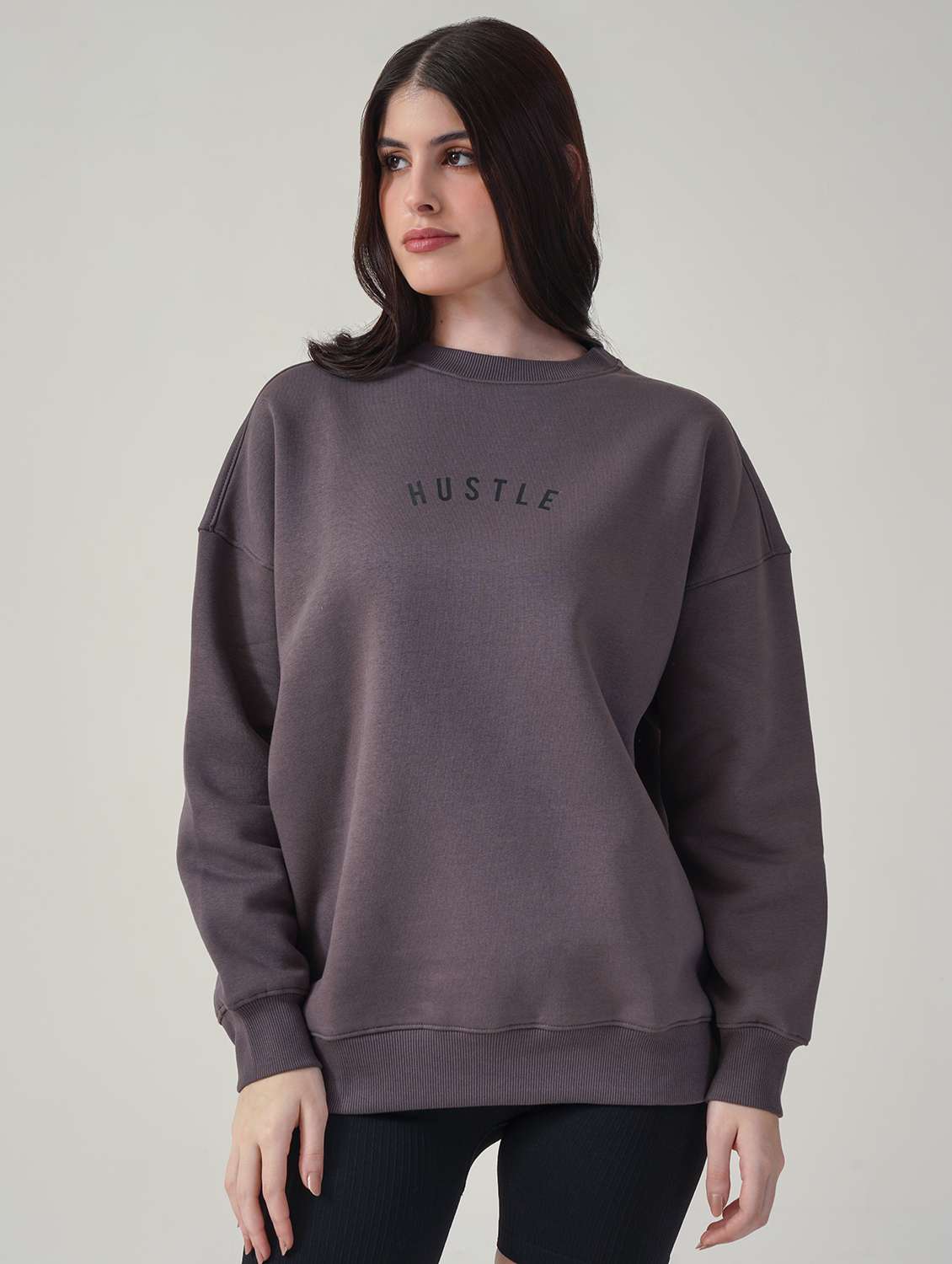 women long sleeve oversized sweatshirt