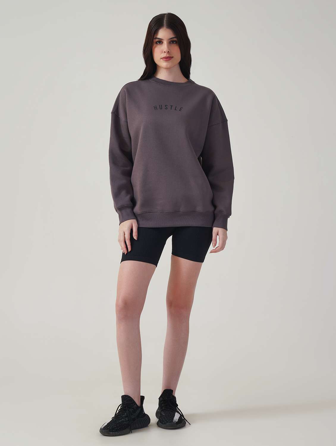 women long sleeve oversized sweatshirt - 21764141 -  Standard Image - 3