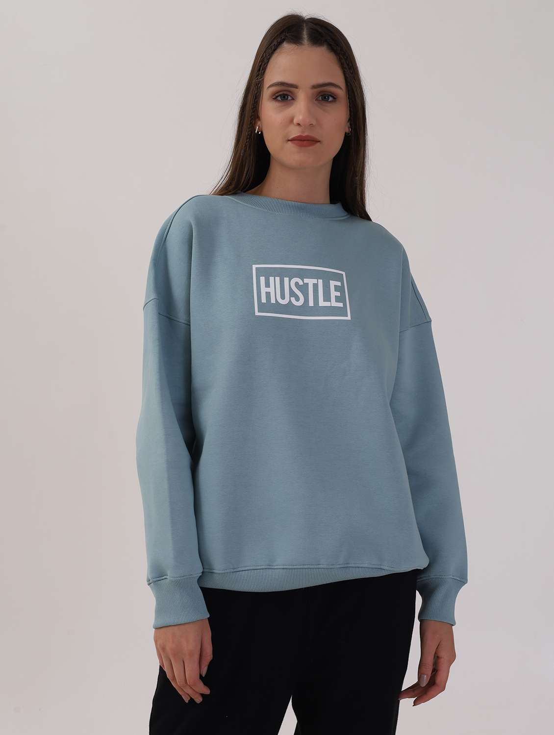women long sleeve oversized sweatshirt