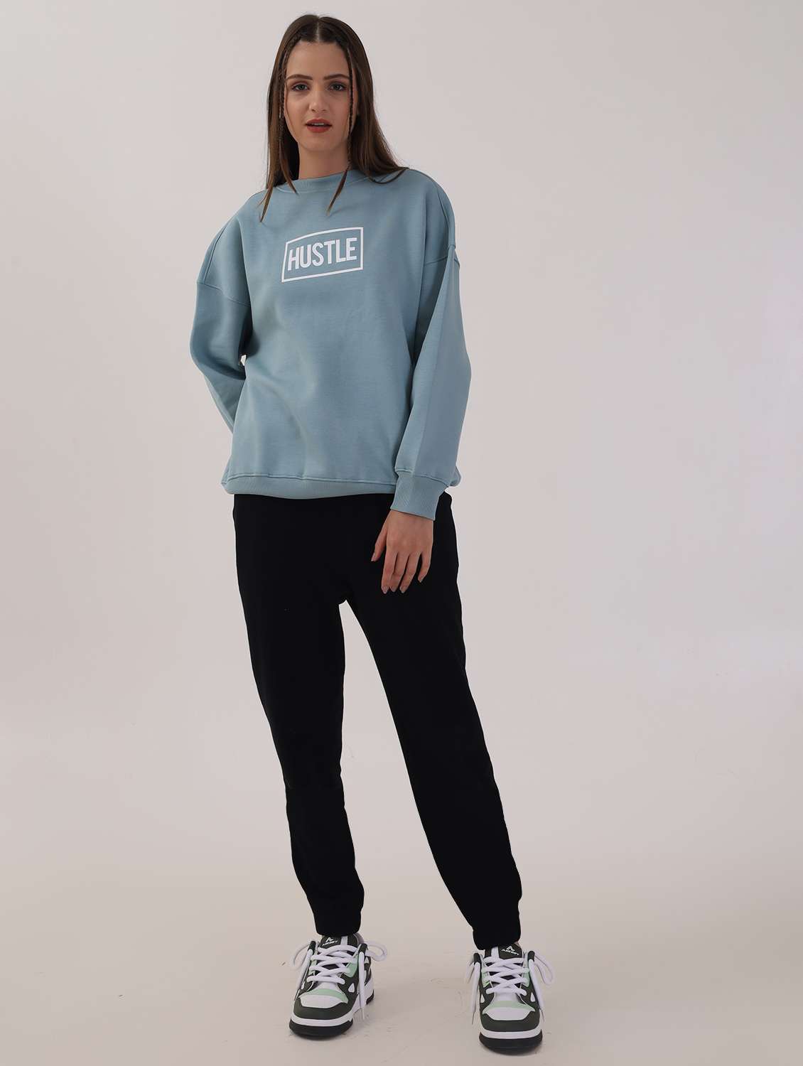 Women Long Sleeve Oversized Sweatshirt - 21764142 -  Standard Image - 3