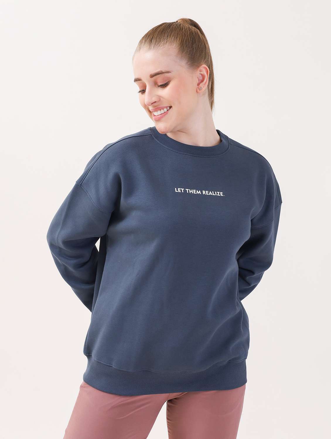 women long sleeve oversized sweatshirt