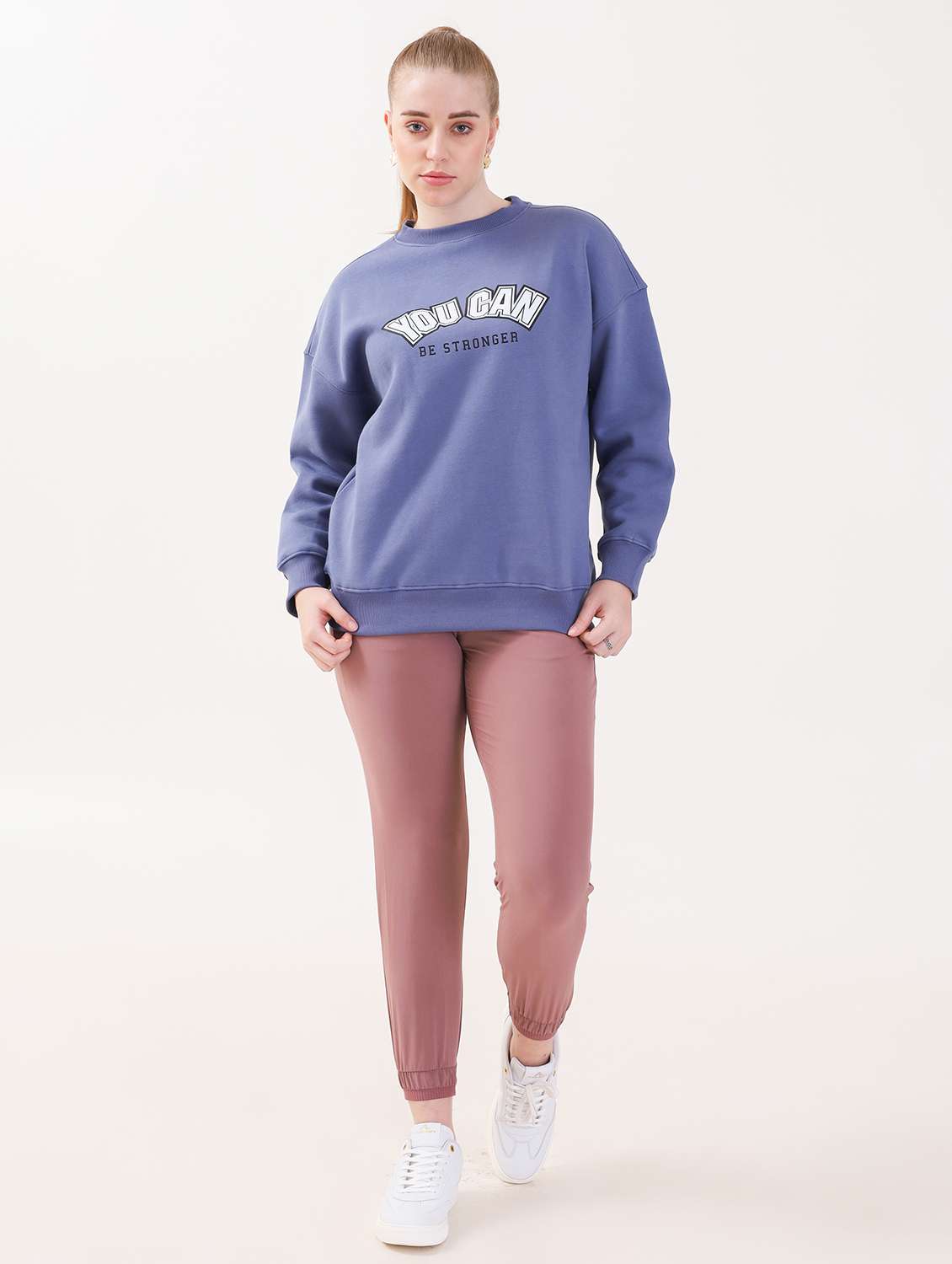 women long sleeve oversized sweatshirt - 21764147 -  Standard Image - 3