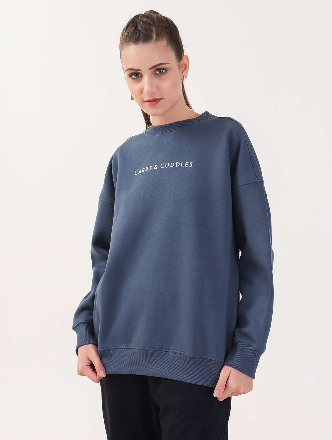 women long sleeve oversized sweatshirt