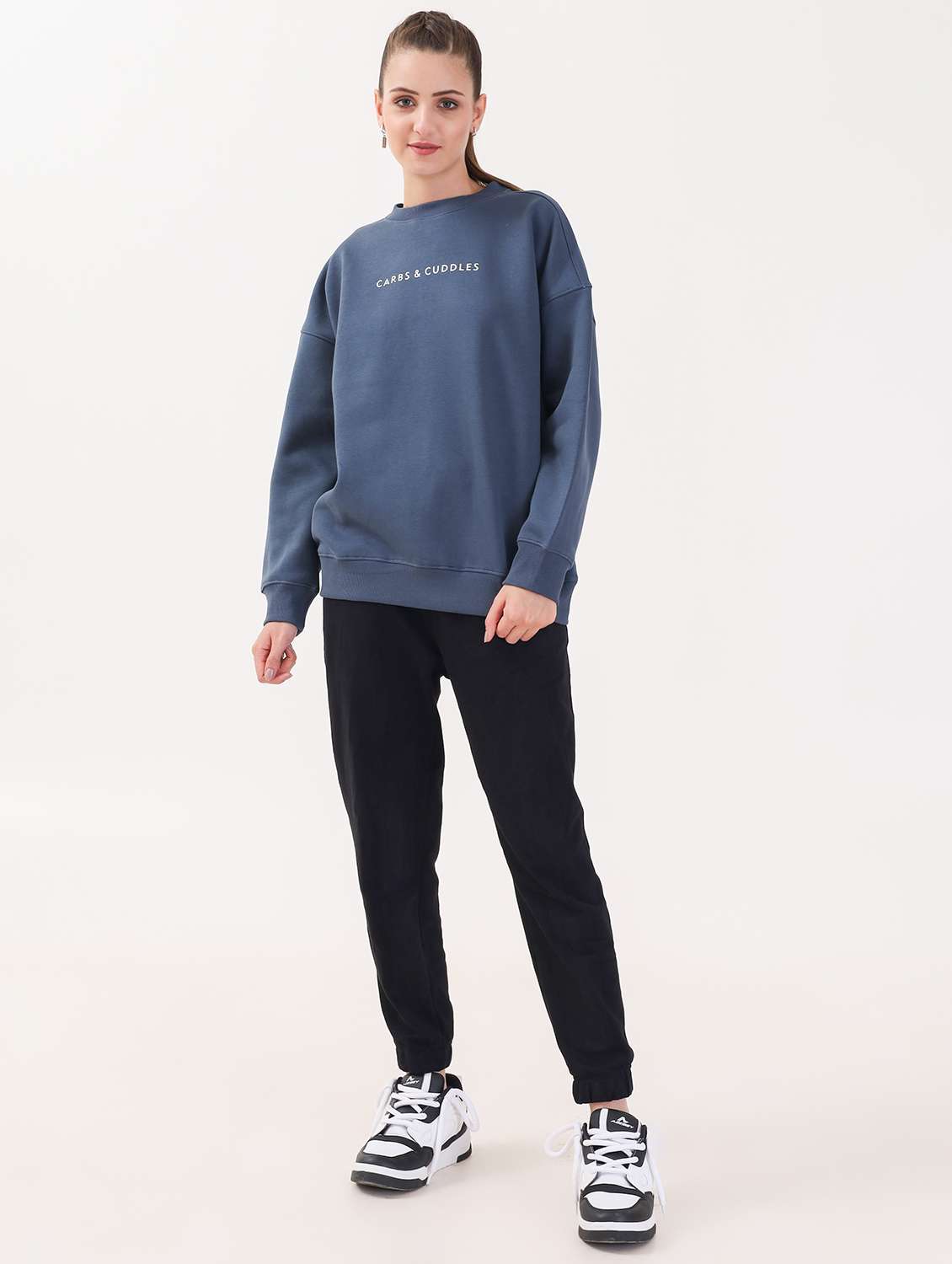 women long sleeve oversized sweatshirt - 21764151 -  Standard Image - 3