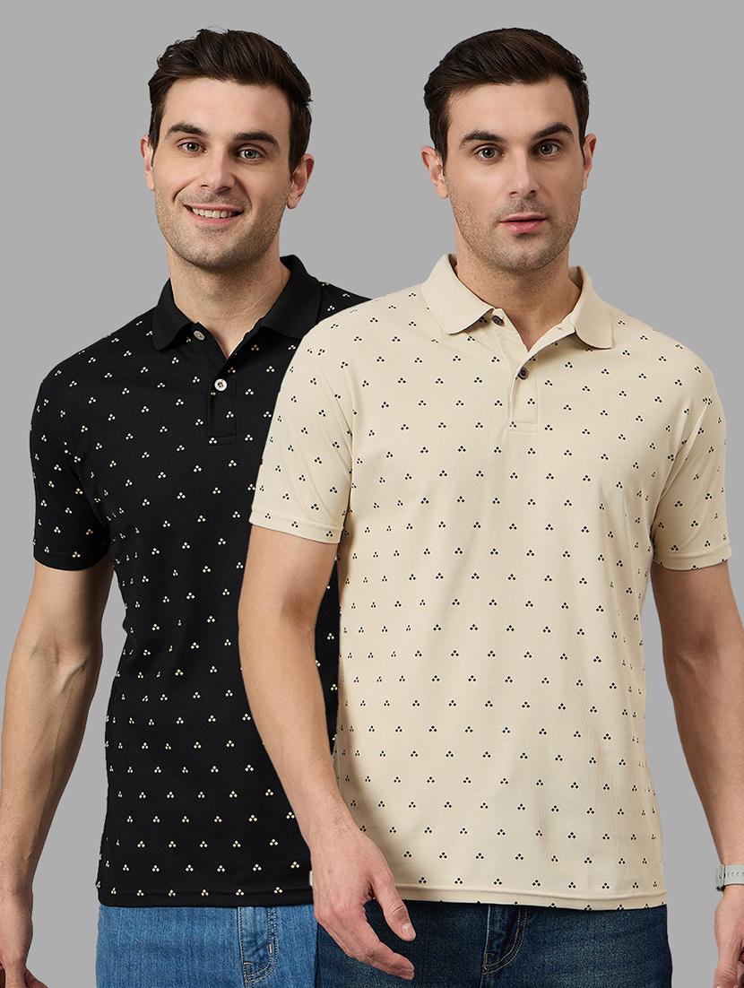 men pack of 2 short sleeve regular fit polo t-shirt