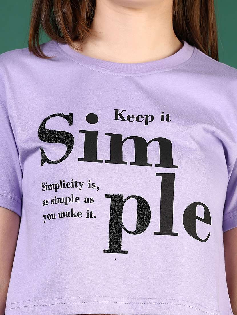 women typographic short sleeve crop t-shirt  - 21764252 -  Standard Image - 5