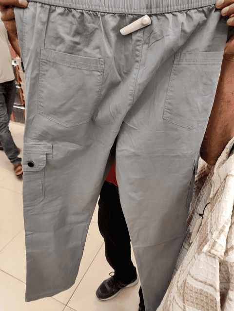 grey twill joggers - 21764256 -  Zoom Image - 0