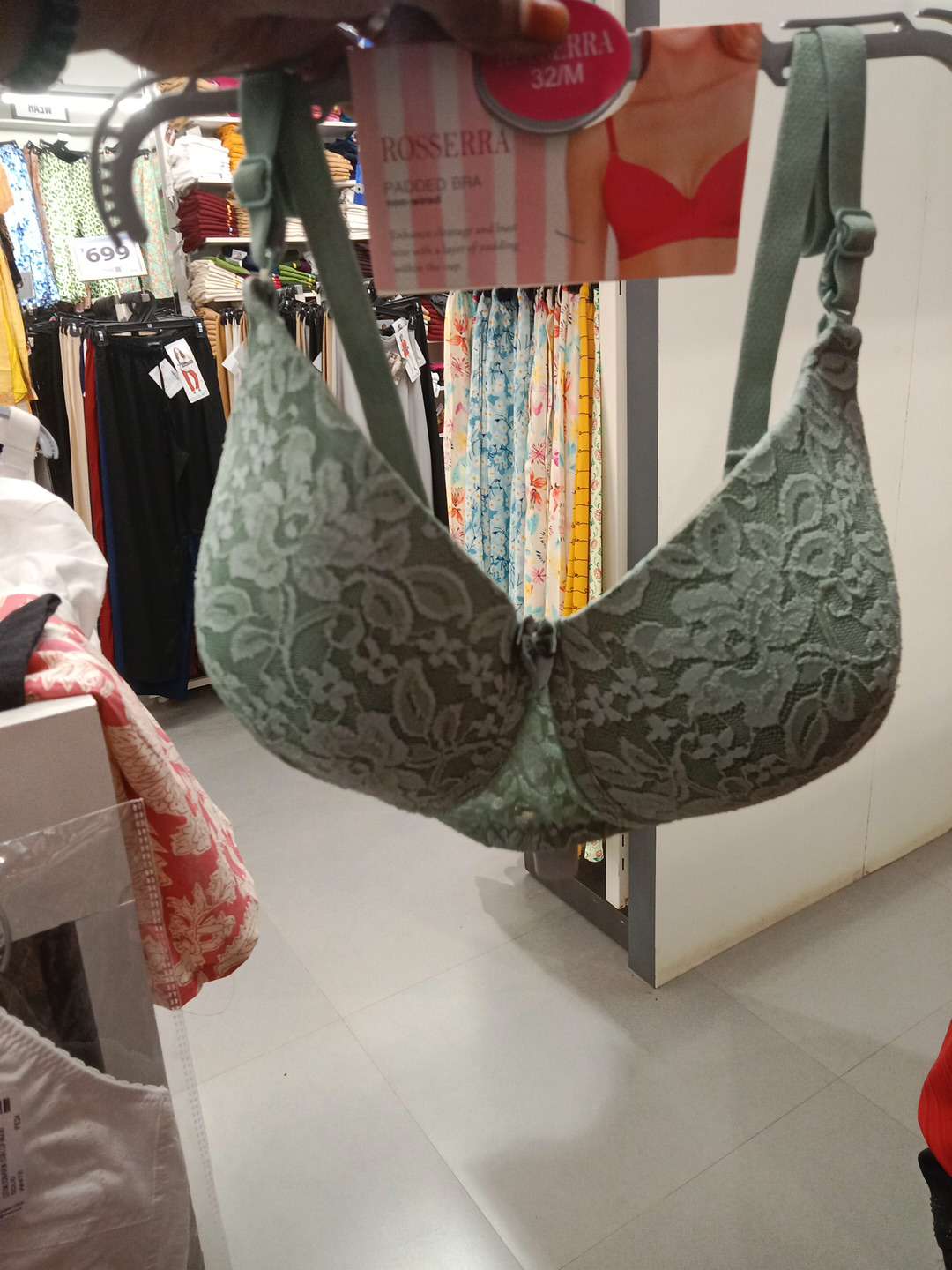 olive lace bra - 21764270 - Zoom Image - 0