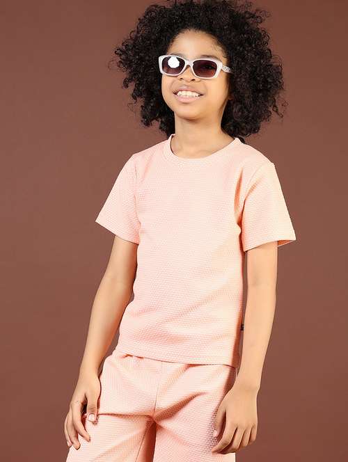boys solid short sleeve co-ord set - 21764323 -  Standard Image - 0