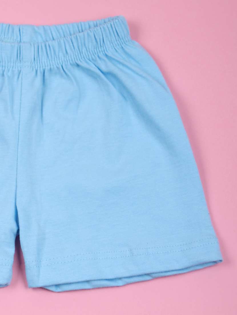 kids pack of 2 printed t-shirt and short set - 21764400 - Standard Image - 5