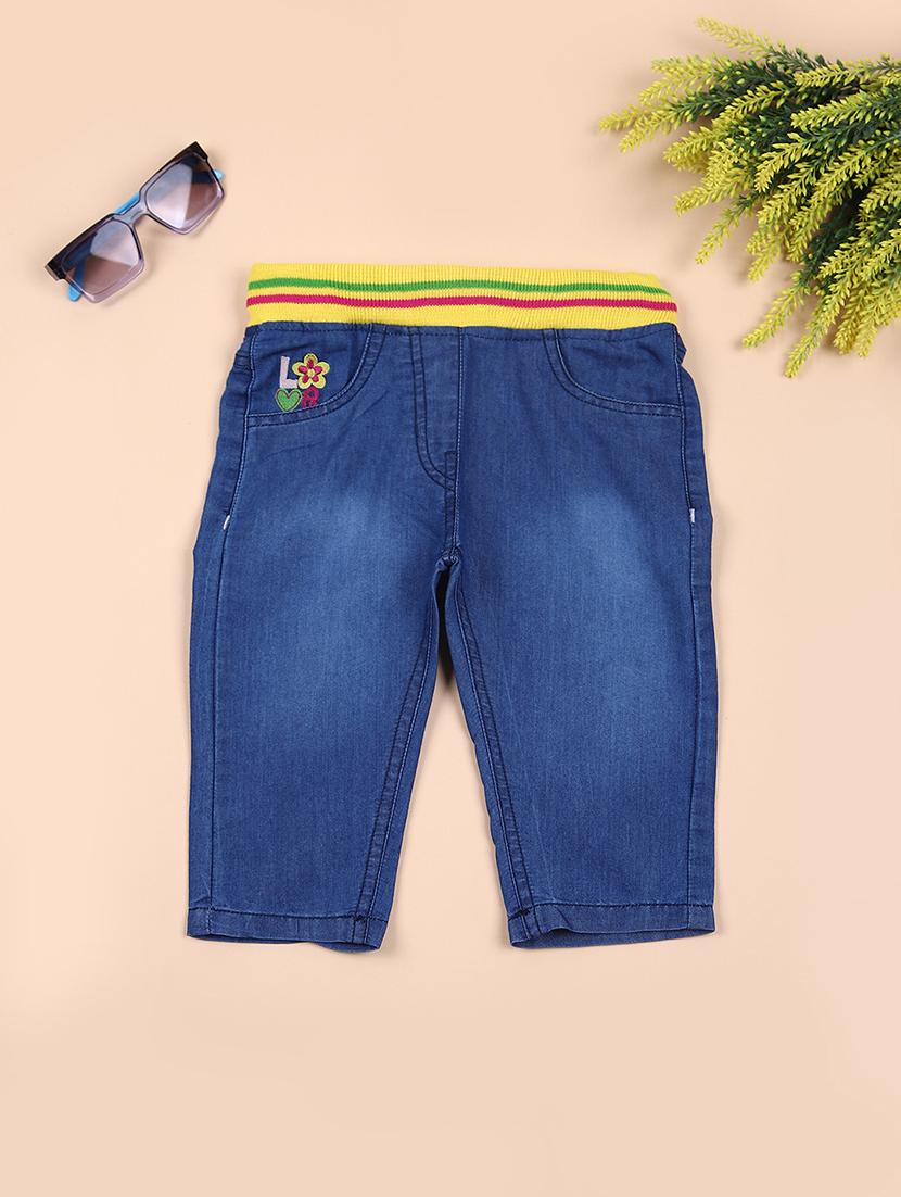 boys blue denim plain jean
