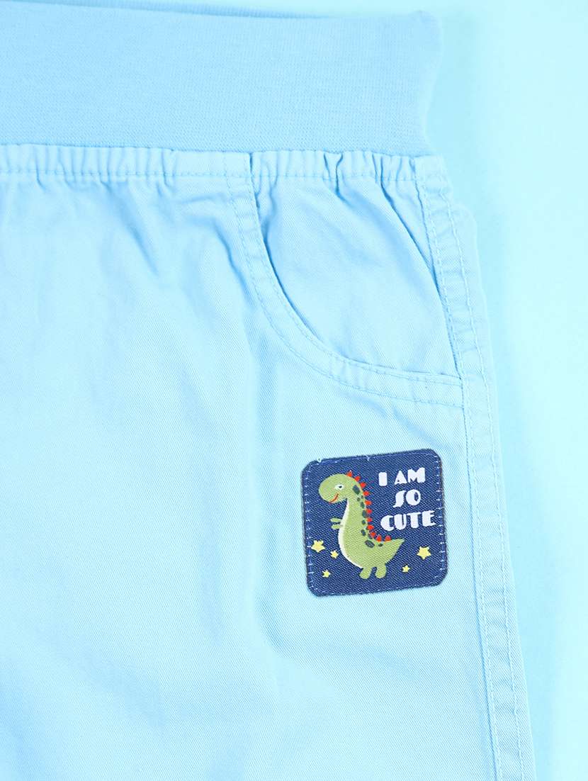 boys blue solid plain jogger - 21764586 -  Standard Image - 3