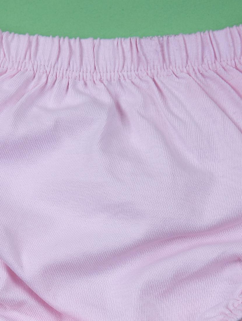 girls pink printed frock with bloomer - 21764591 - Standard Image - 3