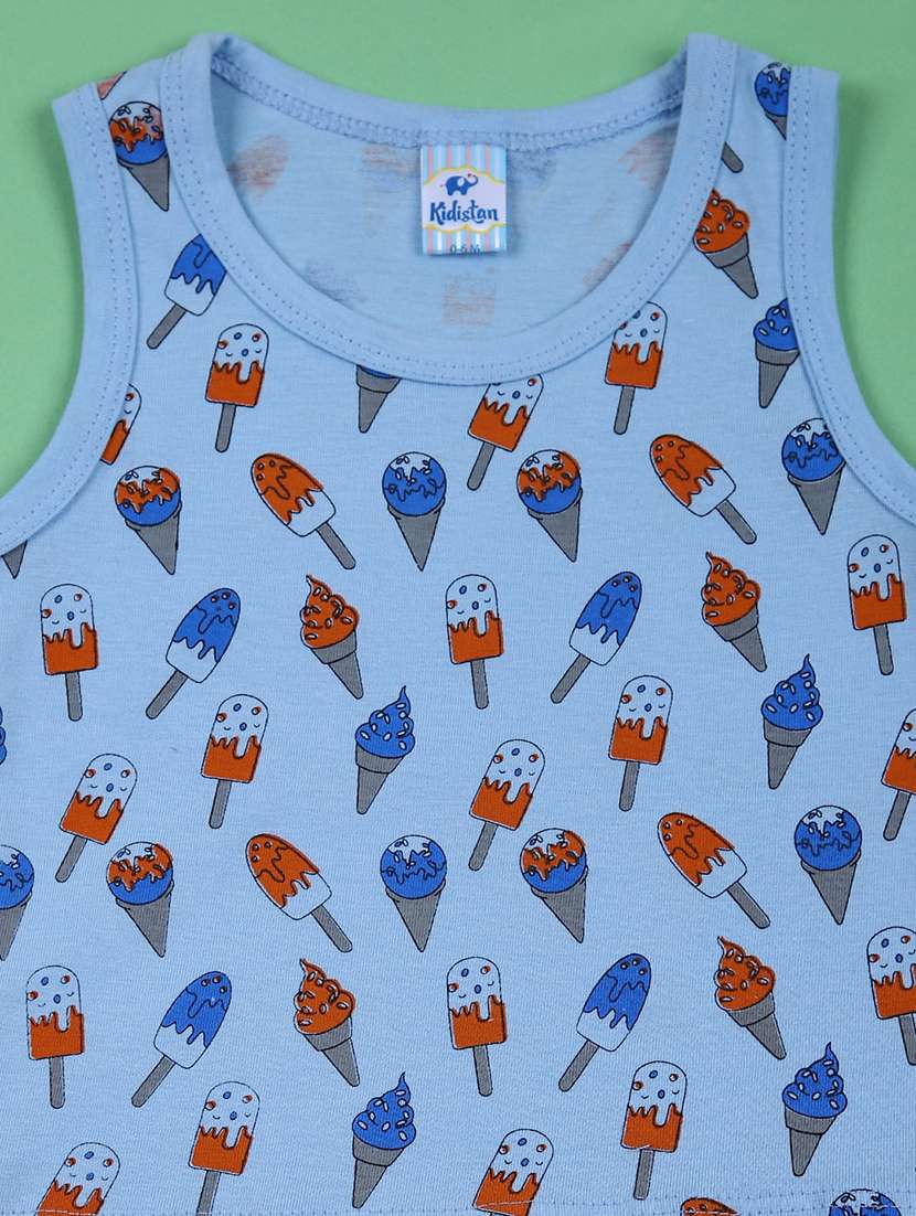 boys pack of 2 printed short & vest set - 21764593 -  Standard Image - 3