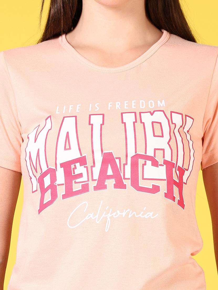 women printed short sleeves t-shirt - 21764613 -  Standard Image - 3