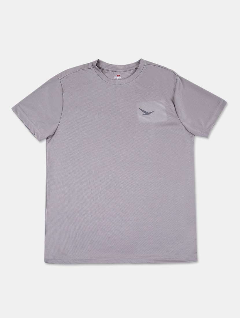 men solid short sleeves slim fit t-shirt