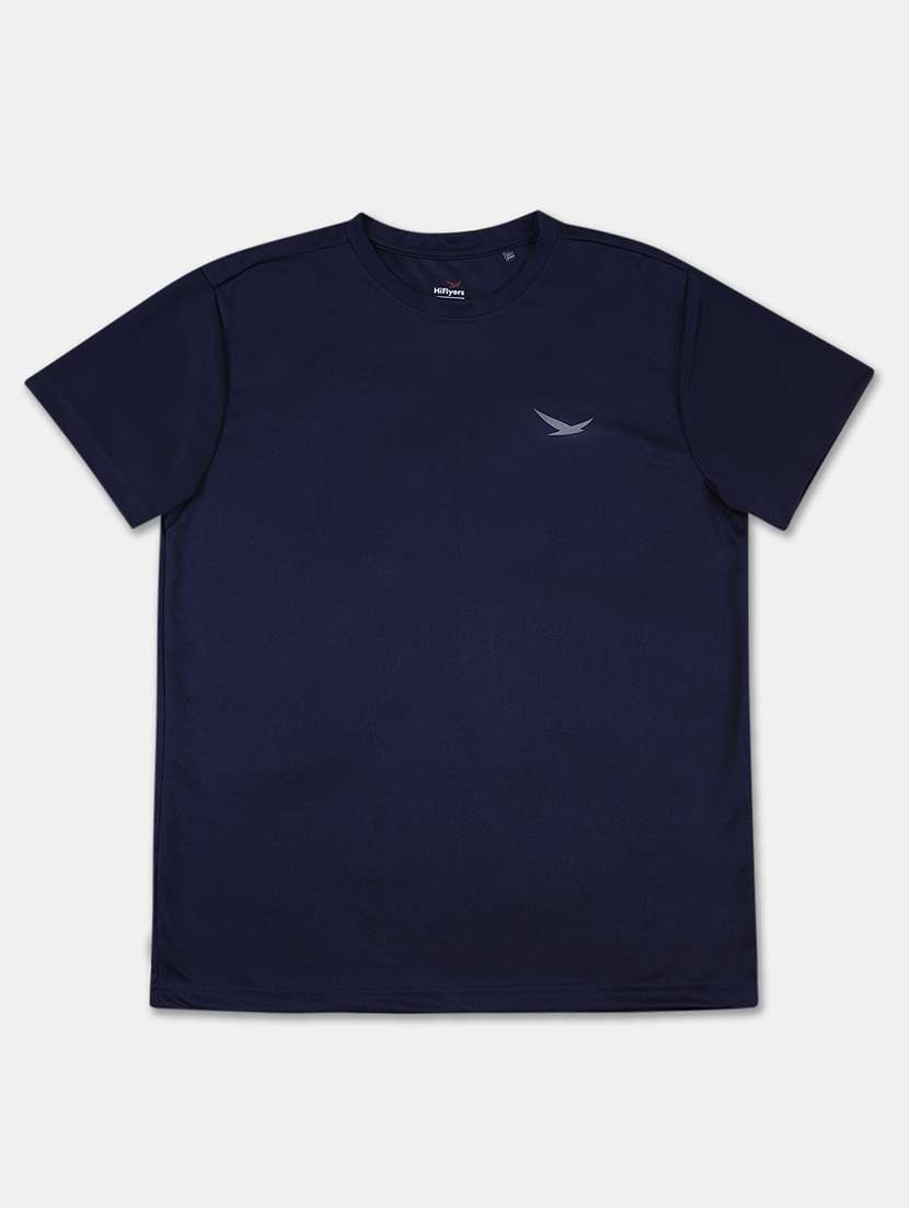 men solid short sleeves regular fit t-shirt