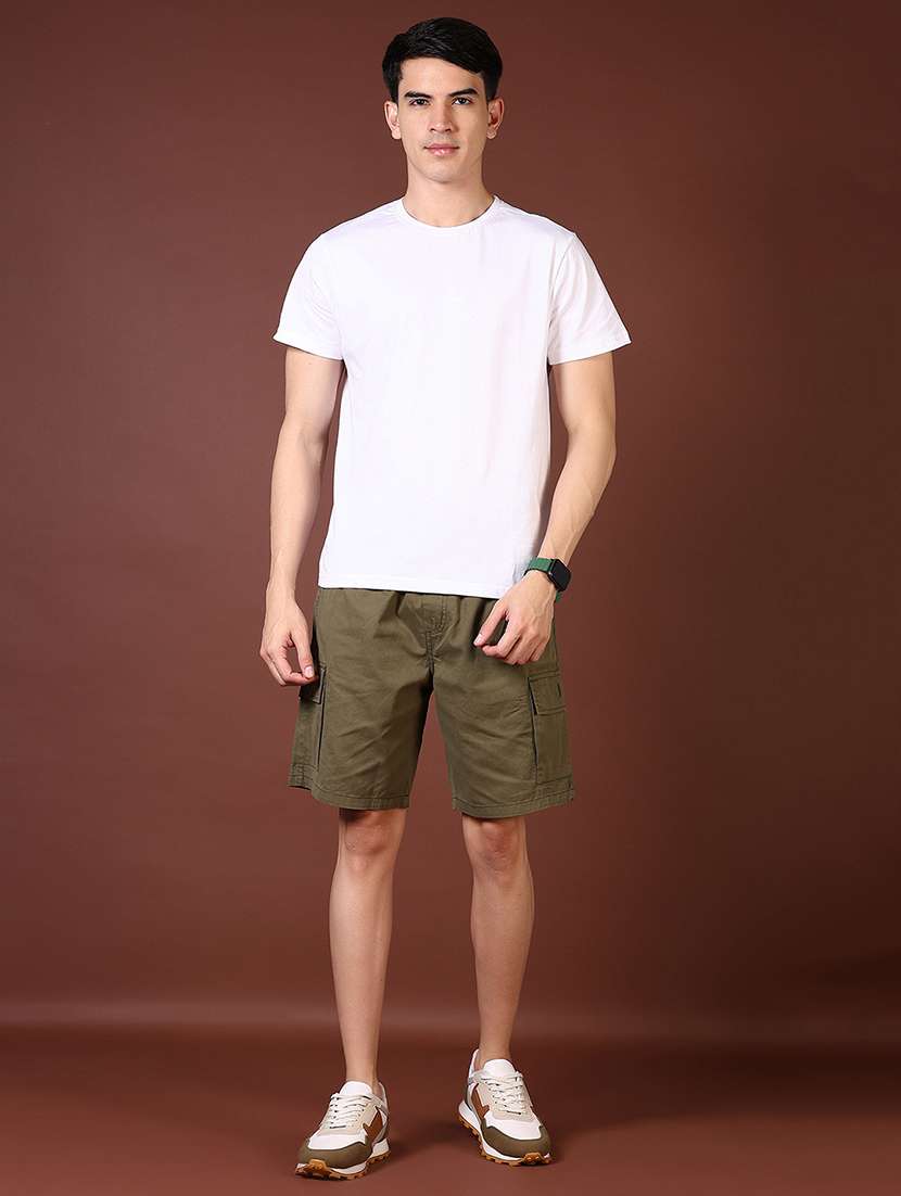 men solid short sleeves regular fit t-shirt - 21764647 -  Standard Image - 3