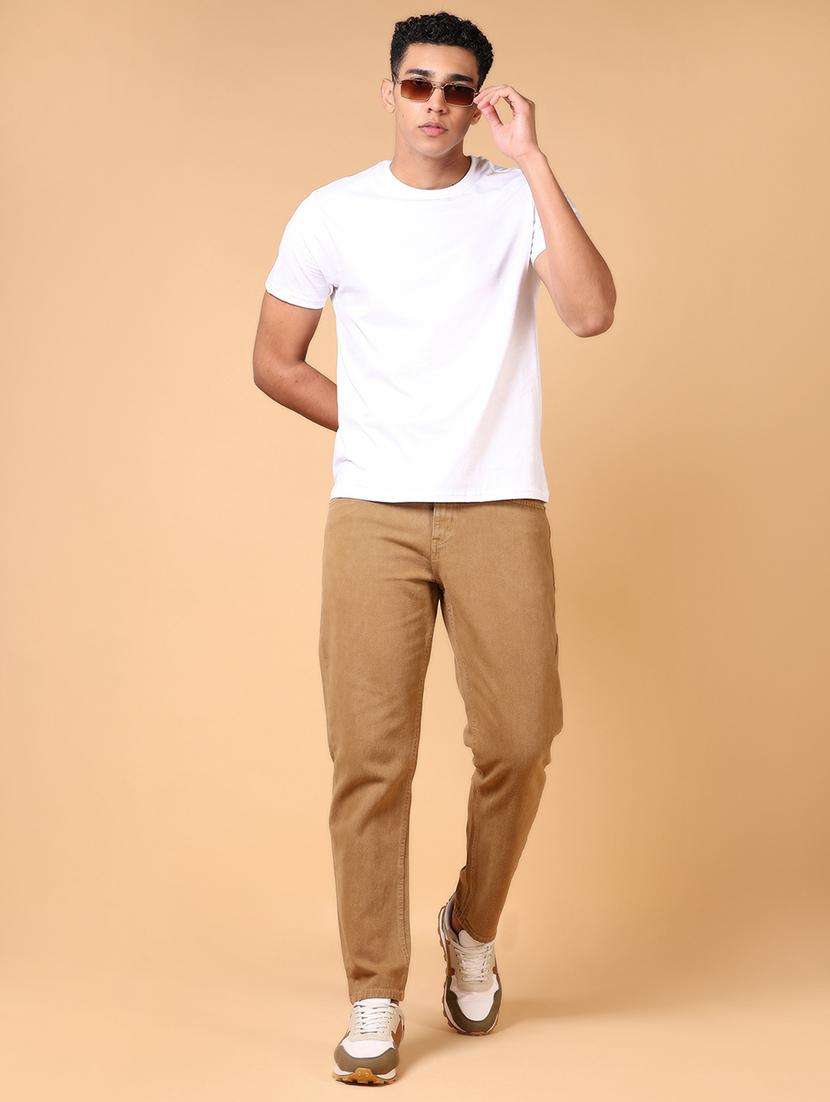 men solid short sleeves regular fit t-shirt - 21764649 -  Standard Image - 3