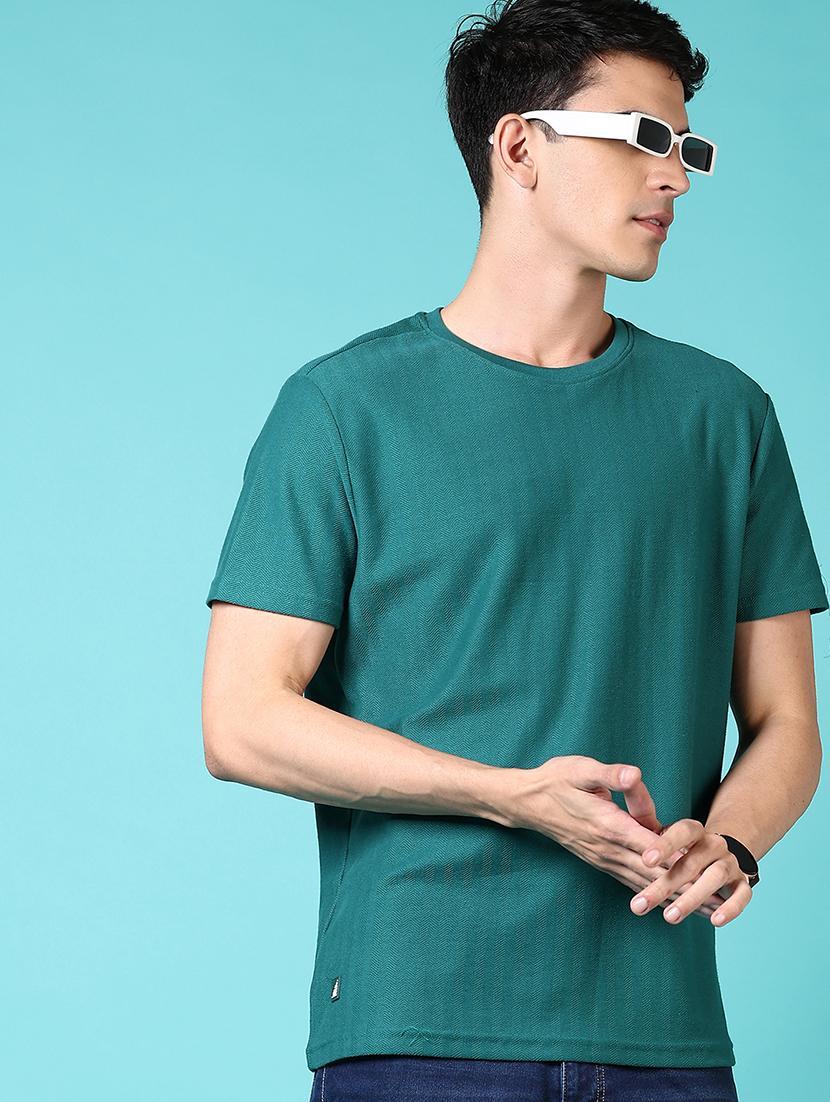 men solid short sleeves regular fit t-shirt - 21764673 - Zoom Image - 0