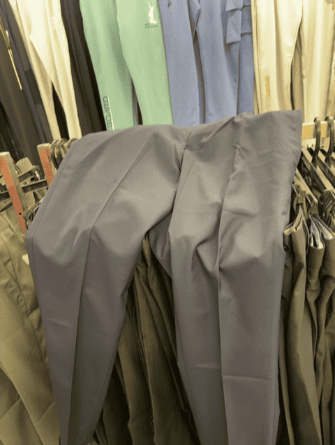 navy blue poly viscose formal trousers - 21764686 -  Zoom Image - 0