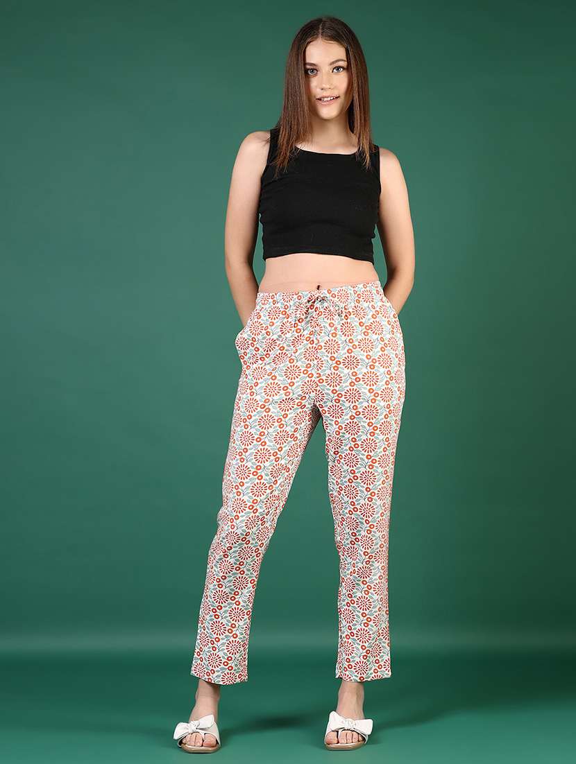 women printed low rise loungewear pajamas - 21764688 -  Standard Image - 5